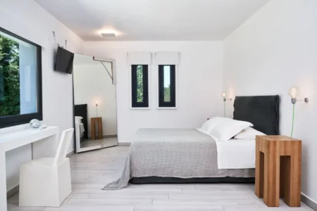 Alpha Homes Corfu Real Estate Viros Villa room with large mirror