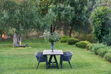 Alpha Homes Corfu Real Estate Viros Villa garden table