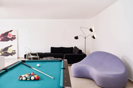 Alpha Homes Corfu Real Estate Viros Villa pool table