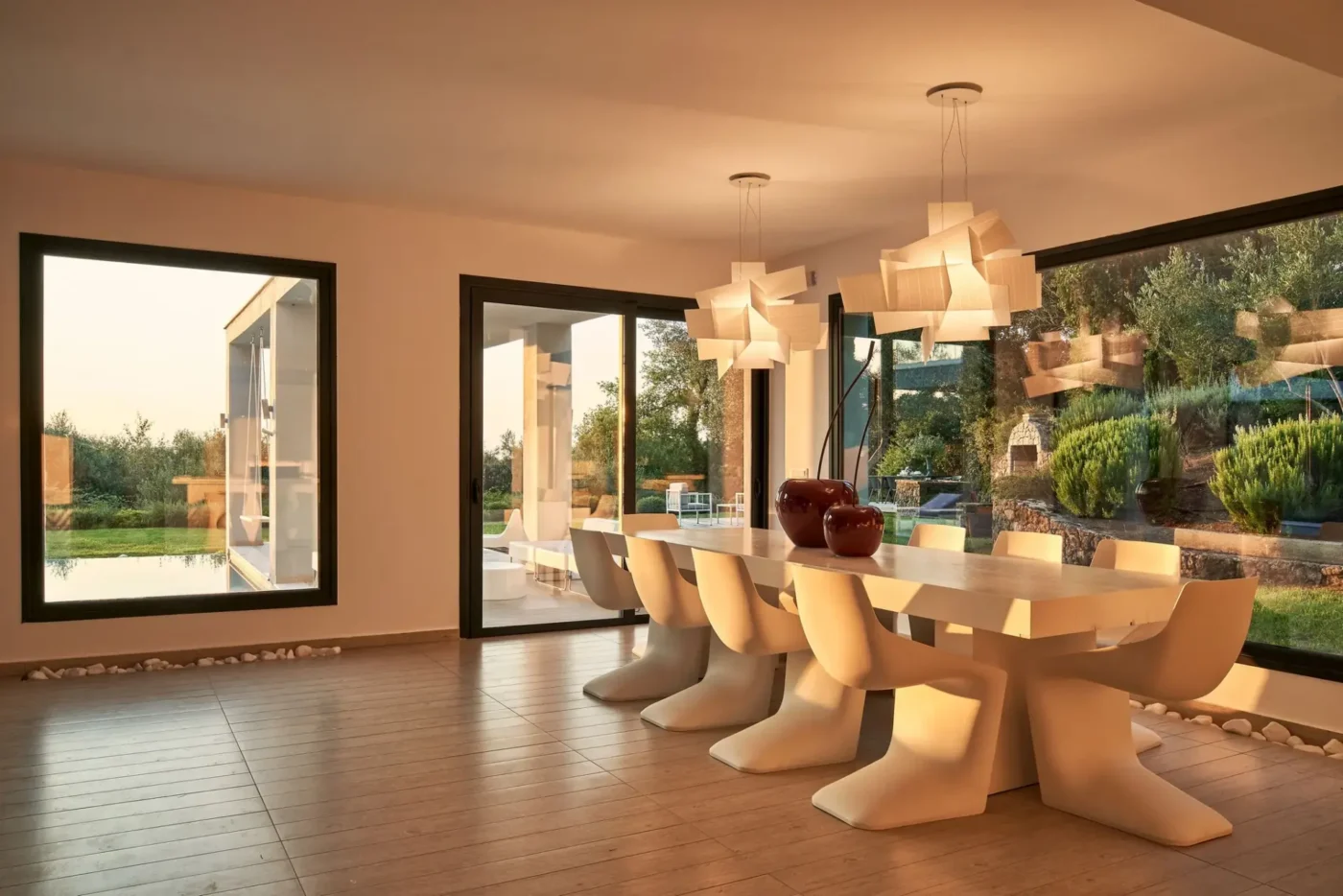 Alpha Homes Corfu Real Estate Viros Villa dining room