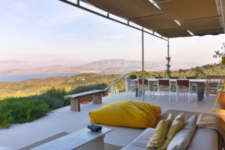 Alpha Homes Corfu Real Estate yellow Pillow Kassiopi Stone villa