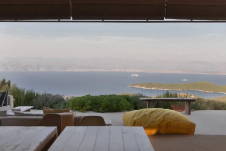 Alpha Homes Corfu Real Estate outside pillows