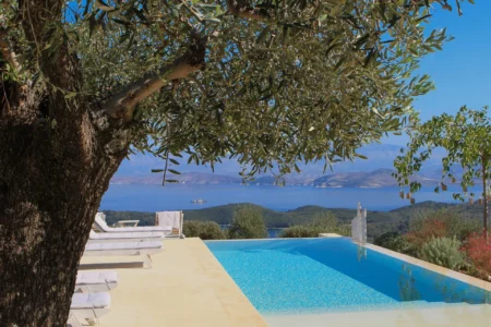 Alpha Homes Corfu Real Estate Kassiopi Stone villa pool