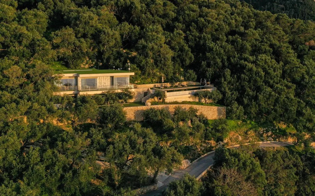 Luxury Hillside Villa with Sea Views in Pentati, Corfu